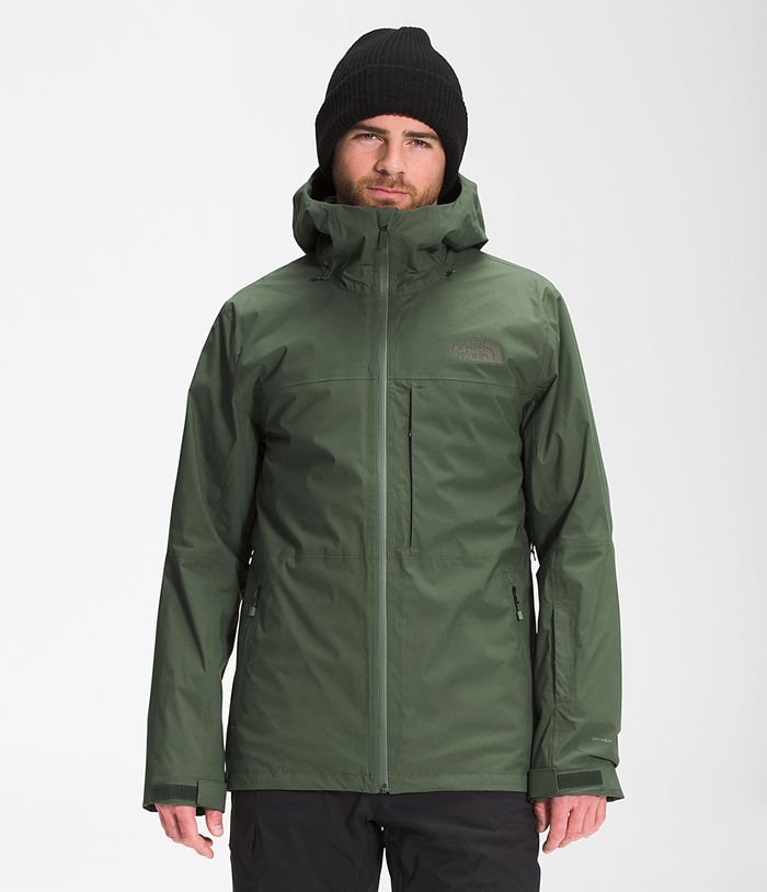 Casaca De Pluma The North Face Hombre Thermoball™ Eco Nieve Triclimate® Verde - Peru 40981FQYK